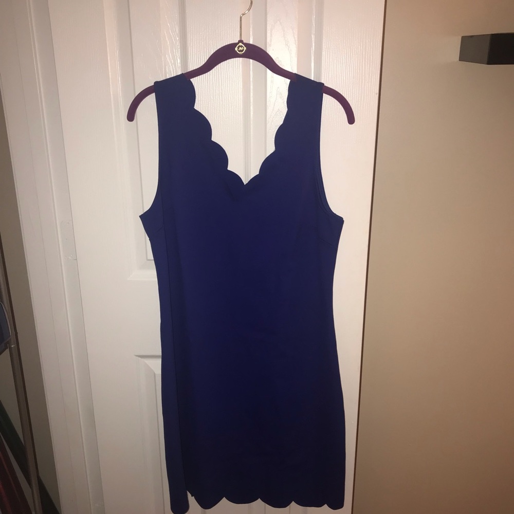 *NEW* Royal Blue Scalloped Edges Dress